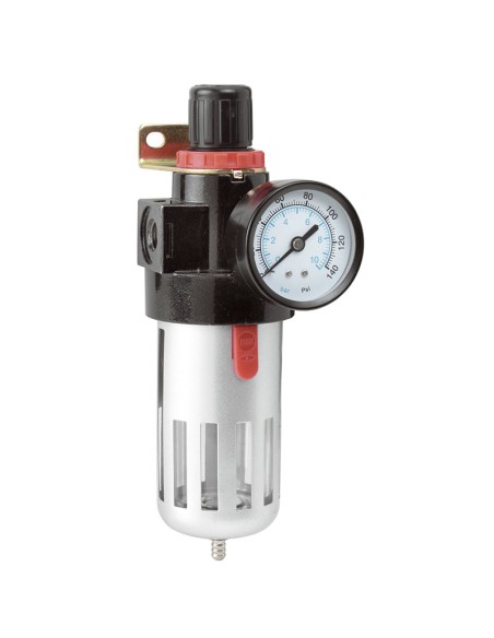 1 - Riduttore di pressione filtro manometro aria compressa compressore Fervi 0777/2
