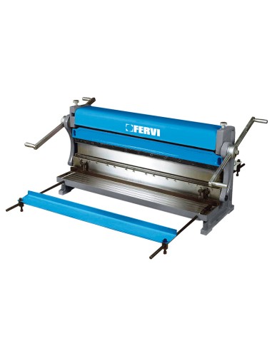 1 - Calandra cesoia piegatrice manuale 750 mm lamiera ferro Fervi 0334/0750