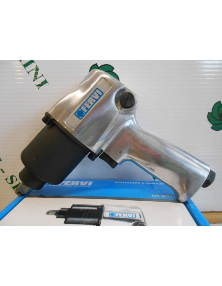4 - Avvitatore ad impulsi pneumatico 1/2" pistola aria compressa 610 nm Fervi 0571