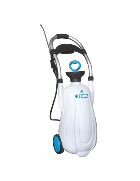 1 - Nebulizzatore spruzzatore spruzzino carrellato 16l lancia in ottone Fervi 0356