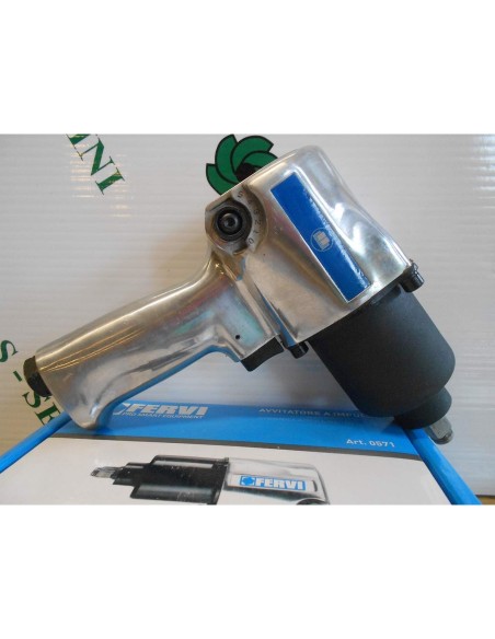 5 - Avvitatore ad impulsi pneumatico 1/2" pistola aria compressa 610 nm Fervi 0571