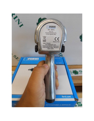 6 - Avvitatore ad impulsi pneumatico 1/2" pistola aria compressa 610 nm Fervi 0571