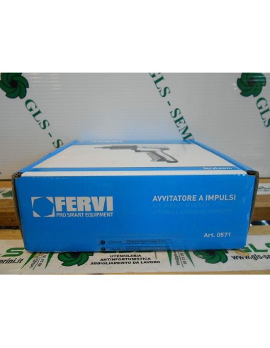 8 - Avvitatore ad impulsi pneumatico 1/2" pistola aria compressa 610 nm Fervi 0571