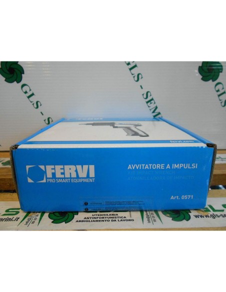 8 - Avvitatore ad impulsi pneumatico 1/2" pistola aria compressa 610 nm Fervi 0571