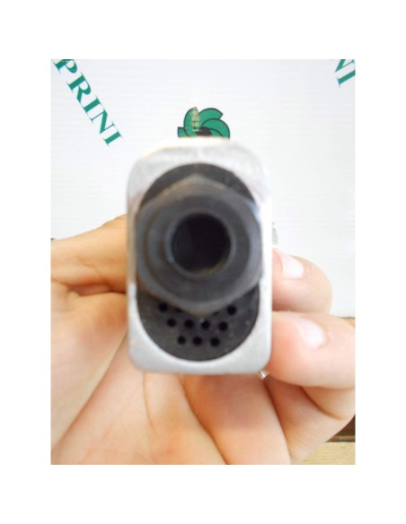 9 - Levigatrice pneumatica a nastro abrasivo 10x330 mm x compressore aria Fervi 0784