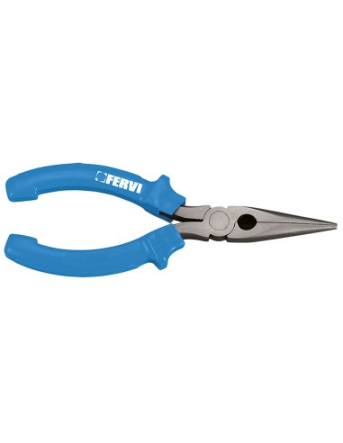 1 - Pinze pinza a becchi mezzi tondi lunghi dritti 160 mm Fervi 0812