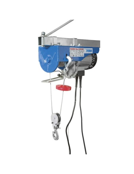 3 - Paranco montacarichi argano elevatore elettrico 200/400 kg Fervi 0600