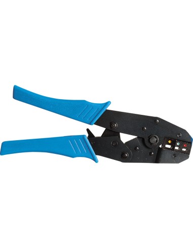 1 - Pinze pinza crimpatrice crimpare a cricchetto x capicorda preisolati Fervi 0841