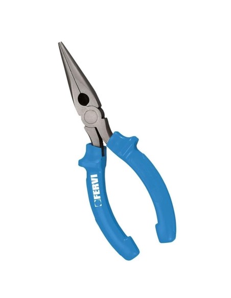 1 - Pinze pinza a becchi mezzi tondi lunghi dritti 200 mm Fervi 0851