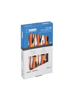 1 - Set 6 giraviti cacciaviti a taglio e croce Fervi 0634