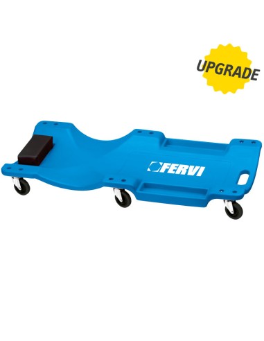 1 - Carrello 6 ruote sottauto in plastica x officina Fervi 0645/cp