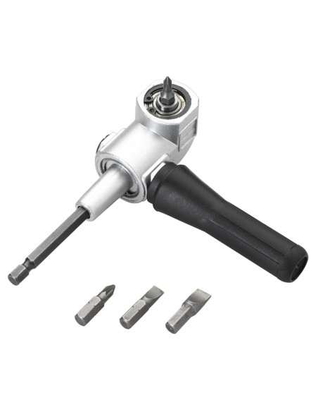 1 - Porta inserti cacciavite ad angolo 90° con attacco da 1/4” Fervi 0888