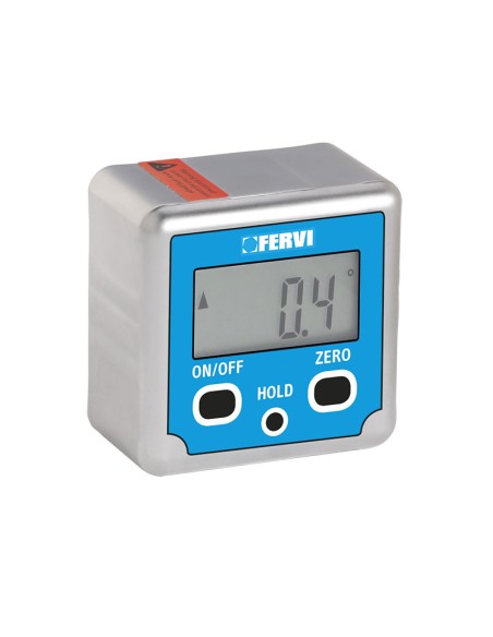 1 - Livella quadra digitale 0 - 180 gradi inclinometro misuratore magnetico Fervi l085