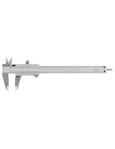 1 - Calibro monoblocco inox cromato opaco 0-150 mm Fervi c011/150