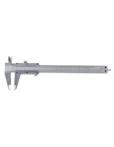 1 - Calibro ventesimale satinato Fervi c019/150 da 150 mm con astuccio fodero