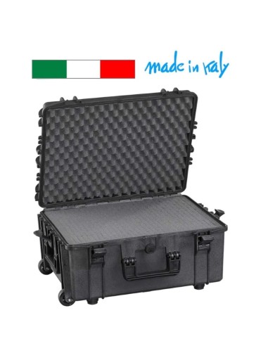 1 - Valigia resistente all'acqua polvere ermetica con trolley Fervi m540/bt