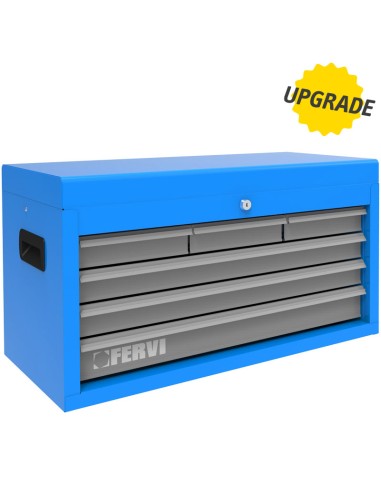 1 - Cassetta cassettiera porta attrezzi utensili 6 cassetti Fervi c900/a