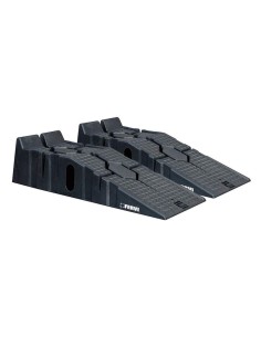 1 - Set di 2 rampe sollevamento per auto polipropilene officina garage 2,5 ton Fervi r015