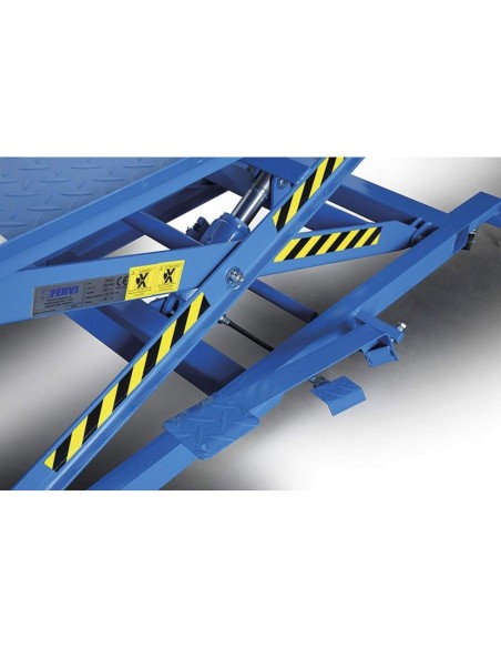 4 - Sollevatore idraulico ponte elevatore 400 kg per moto, scooter Fervi s008/m