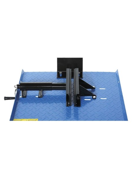 5 - Sollevatore idraulico ponte elevatore 400 kg per moto, scooter Fervi s008/m