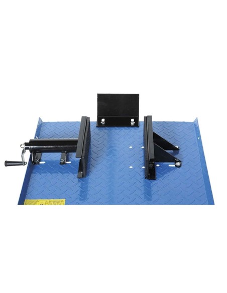 6 - Sollevatore idraulico ponte elevatore 400 kg per moto, scooter Fervi s008/m