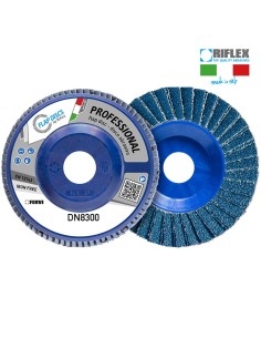1 - Disco lamellare abrasivo ø 180 mm grana 40 zirconio Fervi dn8300.182
