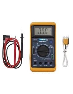 1 - Multimetro tester digitale professionale ac dc sonda temperatura Fervi t050