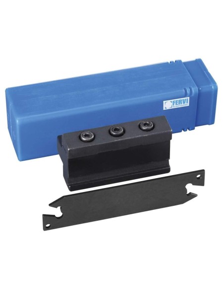 1 - Set utensili da taglio troncatore per esterno per tornio metallo Fervi t089