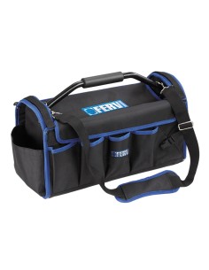 1 - Borsa valigia porta utensili attrezzi 48x25x22.5 cm con tracolla Fervi 0395