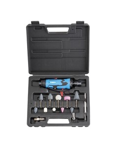 1 - Smerigliatrice pneumatica assiale aria compressa con mollettine 10 pz Fervi 0050
