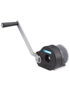 1 - Argano paranco verricello manuale con freno 450 kg Fervi 0590