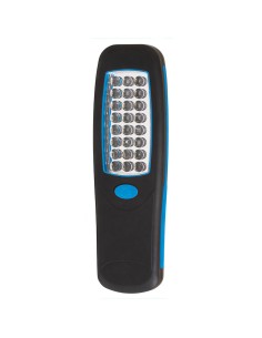 1 - Lampada torcia da lavoro magnetica portatile 24 led magnete e gancio Fervi 0311