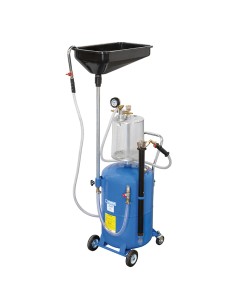 1 - Aspiratore recuperatore pneumatico olio esausto carrellato 70l Fervi 0596