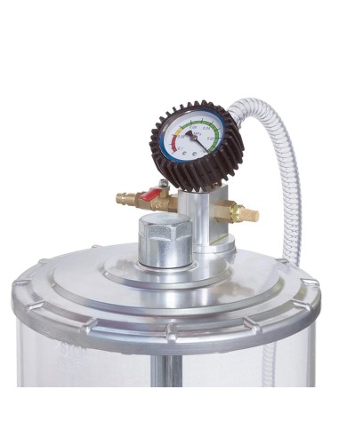 2 - Aspiratore recuperatore pneumatico olio esausto carrellato 70l Fervi 0596