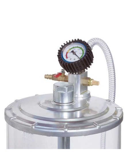 2 - Aspiratore recuperatore pneumatico olio esausto carrellato 70l Fervi 0596