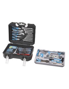 1 - Valigia cassetta set utensili attrezzi chiavi inserti 132 pezzi Fervi 0315
