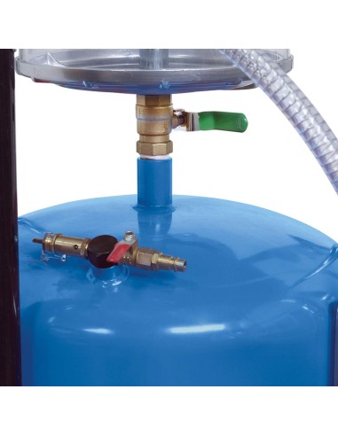 6 - Aspiratore recuperatore pneumatico olio esausto carrellato 70l Fervi 0596