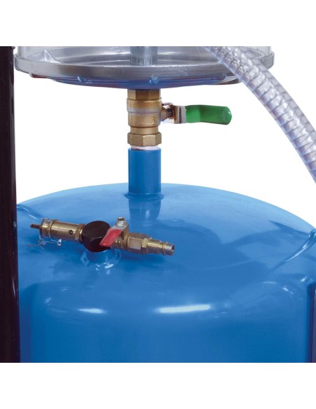 6 - Aspiratore recuperatore pneumatico olio esausto carrellato 70l Fervi 0596