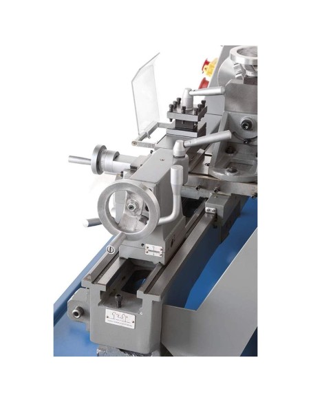 3 - Tornio parallelo ferro metallo con dispositivo di fresatura Fervi 0657
