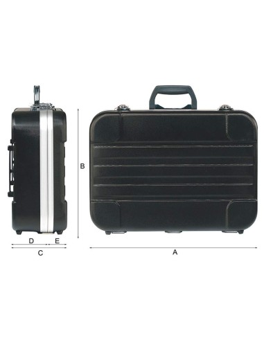 3 - Valigia valigetta trolley porta utensili attrezzi lavoro in abs Fervi 0683
