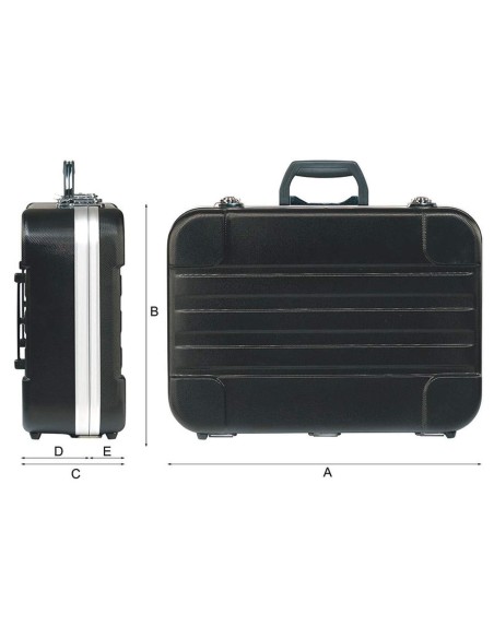 3 - Valigia valigetta trolley porta utensili attrezzi lavoro in abs Fervi 0683