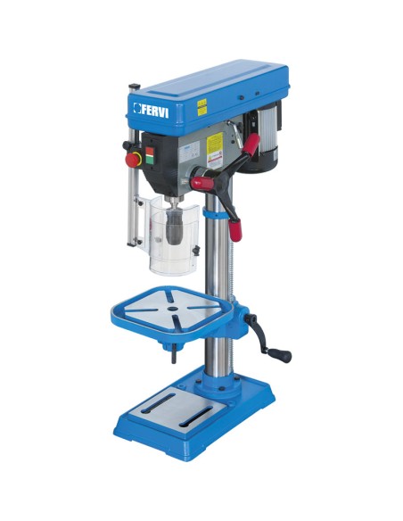 1 - Trapano a colonna da banco con trasmissione a cinghia 750w Fervi 0750