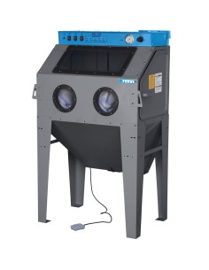 1 - Sabbiatrice con aspiratore cabina sabbiatura sabbiare Fervi 0878