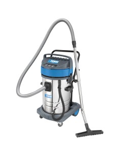 1 - Aspiratore aspirapolvere aspiraliquidi industriale 80l 3 motori Fervi a040/803