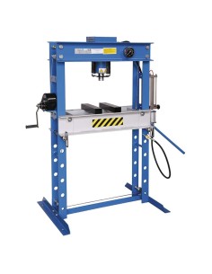 1 - Pressa idraulica manuale e pneumatica 45 ton Fervi p001/45