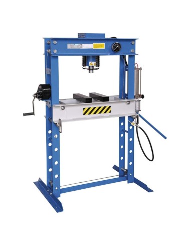 1 - Pressa idraulica manuale e pneumatica 45 ton Fervi p001/45