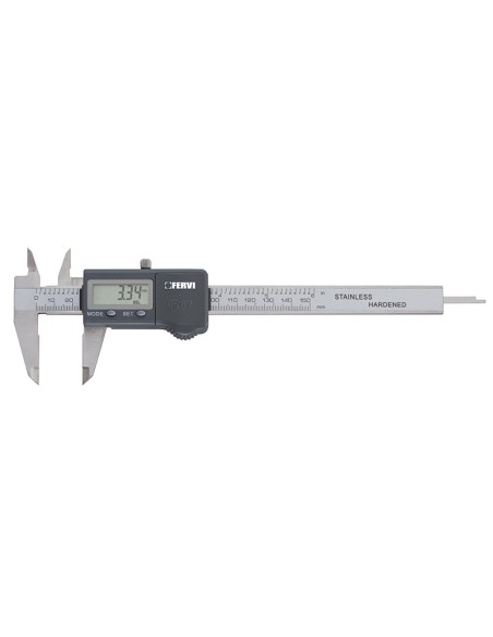 1 - Calibro elettronico digitale inox 2 funzioni 0-150 mm Fervi c031/150