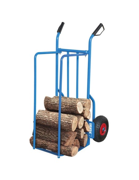 4 - Carrello multiuso porta pacchi legna universale ruote portata 150 kg Fervi c189