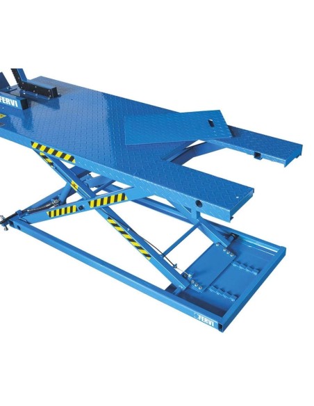 2 - Sollevatore idraulico aria ponte elevatore 600 kg moto scooter quad Fervi s013