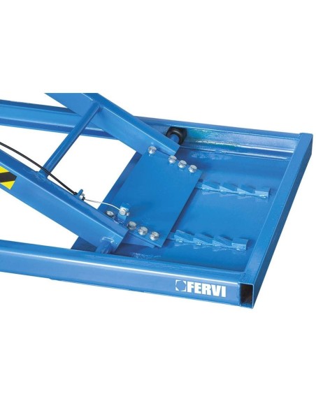 5 - Sollevatore idraulico aria ponte elevatore 600 kg moto scooter quad Fervi s013
